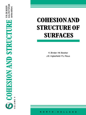 cover image of Cohesion and Structure of Surfaces